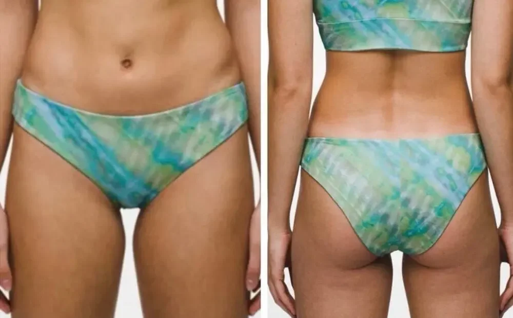 New! Prana Gemma Reversible Bikini Bottom Mirage Green Womens Size XL